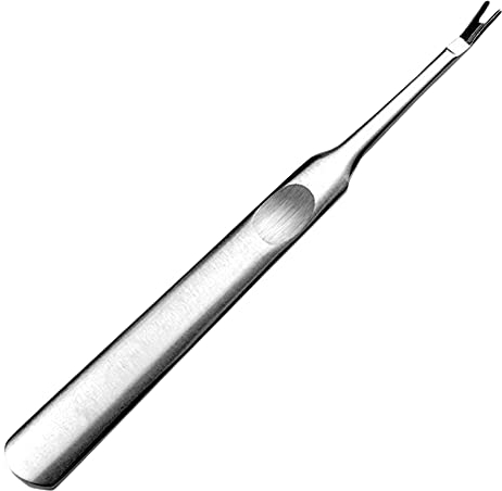 ericotry 1 pz Nail Cuticola Trimmer In Acciaio Inox Cuticola Pusher Remover V-Shape Pelle Morta Callo Forcella Nail Art Manicure Strumento