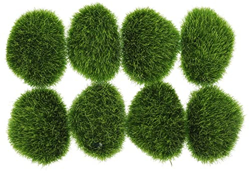 SEWACC Elegante Künstliche Moosfelsen 8 Stück Kunstmoos Kunstmoos Für Heimdekoration Gartenornamente Landschaftszubehör