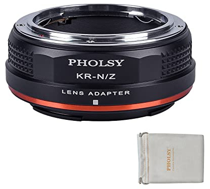 PHOLSY AR-Z Linsmonteringsadapter kompatibel med Konica AR och kamerahus Nikon Z, Z fc, Z30, Z9, Z8, Z6, Z7, Z5, Z50 (Obs: passar inte för Z6 II och Z7 II)