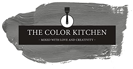 Livingwalls THE COLOR KITCHEN universelle Wandfarbe - Malerfarbe für Wohnräume und Arbeitszimmer - matte Innenfarbe in Grau - 2,5l Deckfarbe in TCK1006