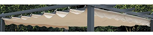 KOEM Top toile de rechange de couverture ; polyester écru ; pour pergola 3 x 4 m ; version 2017 (Pergola 3 x 4 Ecru)
