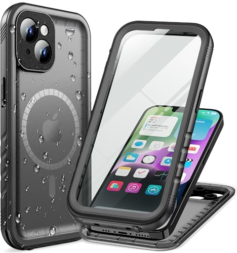 Cozycase TOP Militärschutz wasserdichte 360 Hülle Für iPhone 14 Plus | Magnetische Für MagSafe, Outdoor Panzerhülle Full Cover Armor Case, Soßfest Staubschutz Baustelle Waterproof Handyhülle