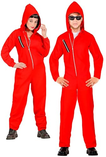 W WIDMANN MILANO Party Fashion - costume da rapinatore per bambino, tuta con cappuccio, ladro, criminale, prenditore