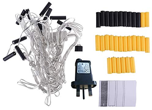 One for Ten AA AAA Battery Eliminator Replace 2x 3x AA AAA Battery Cable for Holiday LED Light Lamp Electric UK Plug