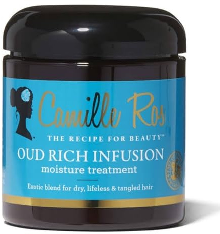 MCamille Rose Oud Rich Infusion Moisture Treatment, for Dry Lifeless Tangled Hair, Detangles and Hydrates Scalp & Hair, 8 fl oz