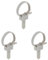 DEBFLEX - Collier de Serrage Plastique avec Cheville - Pour Fixer Gaines et Câbles Electriques au Mur - Attache-Câble Au Diamètre Réglable de 16 mm à 32 mm - Gris - Lot de 30
