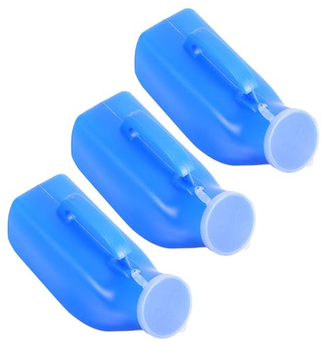 KOMBIUDA 3 Pièces urinoir anti-éclaboussures réutilisable récipient de collecte urinoir d'urgence réutilisable Blue