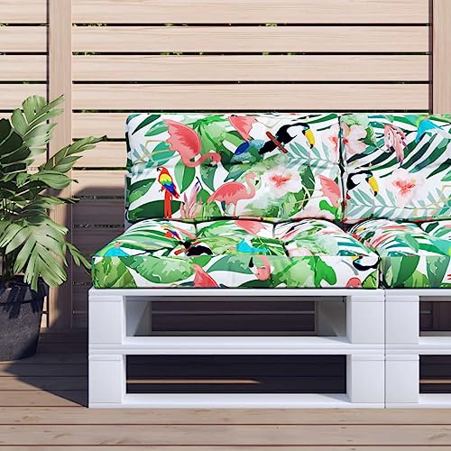 INLIFE Coussin de Palette Multicolore 80x40x12 cm Tissu