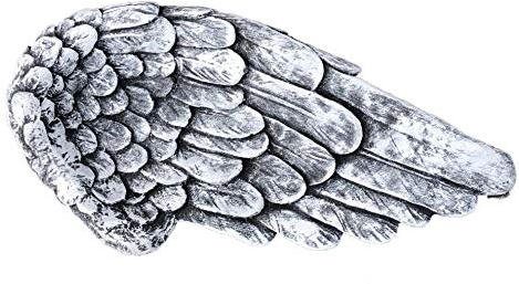 stoneandstyle Grabschmuck Engel Flügel 28 cm breit, aus massiven Steinguss, Frost- und wetterfest bis -30°C