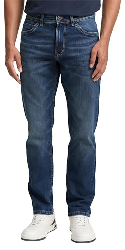 TOM TAILOR Herren 1007860 Josh Regular Slim Jeans, Mid Stone Wash Denim, 32W / 34L EU