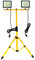 Trango - 2x 30Watt LED Arbeitstrahler - Baustrahler G1504-203W*2-2700K warm-weiß - Inkl. je 3m Zuleitung - Stativ Höhenverstellbar 66-170cm - Arbeitsleuchte