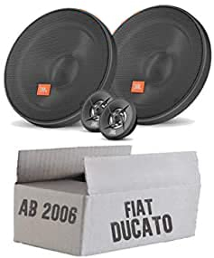 Lautsprecher Boxen Einbauset passend mit JBL Stage 2 64CFS 16,5cm System Auto Einbausatz für FIAT Ducato 3 250 Front