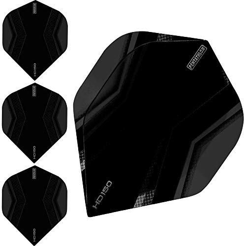 abcdarts Unisex Erwachsene Pentathlon Hd150 Xwing Dart Flights, Schwarz, Klassische EU