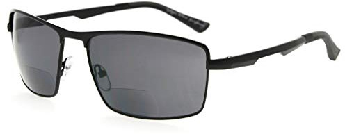Eyekepper Bifokal Sonnenbrille Sun Leser Draussen Lesebrille Männer(Schwarz, 2.50)