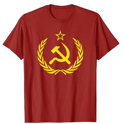 Faucille et Marteau URSS CCCP Union Soviétique Rouge T-Shirt