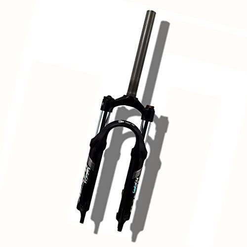 LHHL 20 Zoll Fahrrad Federgabel MTB Gabels Zusammenklappbares Fahrrad Mechanische Vorderradgabel 60mm Federweg QR 1-1/8 Straight Tube Manueller Lockout Scheibenbremse