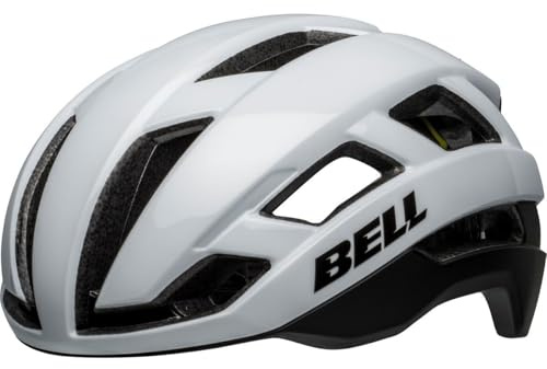 BELL Falcon XR LED MIPS Adult Road Bike Helmet - Matte/Gloss White/Black, Large (58-62 cm)