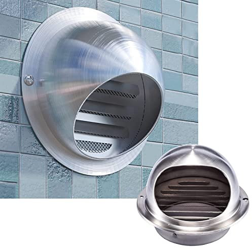 Griglia Di Aerazione Griglia Di Ventilazione In Acciaio Inox, Calibro 60/70/80/100 Mm Coperchio Griglia Aerazione, Per Tubi Rotondi/condotti/prese A Muro, Solido Durevole Cucina Cappa Sferica