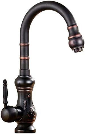 küchen- und badarmaturen wasserhähne Wasserhahn, vollständig aus Kupfer geschnitzter drehbarer Wasserhahn im Retro-Stil, c, b
