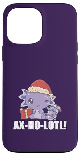 iPhone 13 Pro Max AX-HO-LOTL! Christmas Santa Claus Hat Axolotl Meme Case