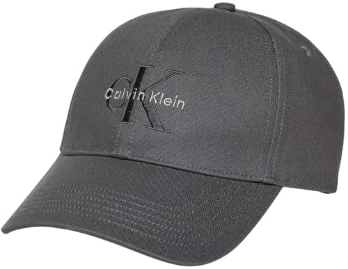 Calvin Klein Gorra Hombre Embroidery Baseball Cap Bordada, Gris (Charcoal Gray), Talla Única