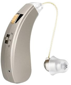 Amplificador de Sonido Recargable Izquierdo, Amplificador Auditivo BTE, Retroauricular, Uso Sencillo, Discreto, Manual Español, Cancelación Ruido (ST-01)