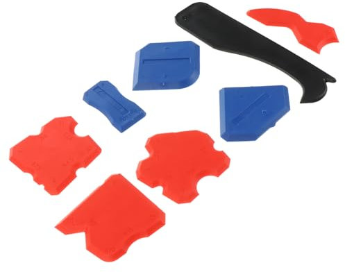 NUOBESTY Utensile Per Calafataggio in Silicone Morbido Per Rimozione e Levigatura Giunture e Bordi Kit Raschietti Professionale Per Sigillante e Calafataggio