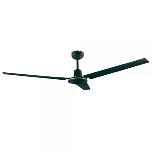 Bilake Ventilador de Techo Industrial 142 cm Grande económico sin luz para Exterior terraza en Color Blanco, Negro y Diferentes mandos