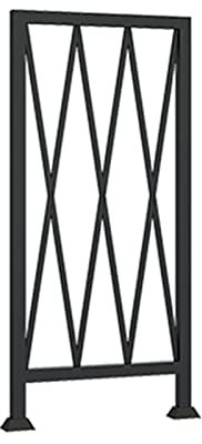 Juego de barandilla de escalera de hierro de metal, barandilla duradera para interiores y exteriores, para ático, balcón, terraza, seguridad y decoración
