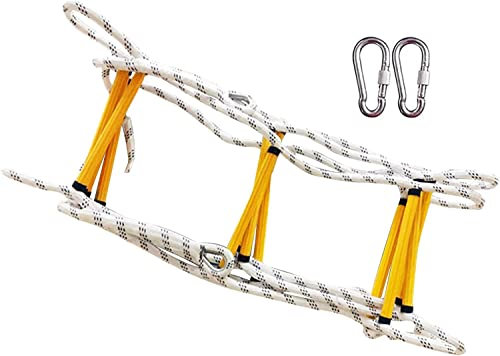 SBCGFY Escalera de Escape de Incendios, Escalera de Cuerda, Escalera de Escape de Incendios de Emergencia, Escalera de Seguridad portátil para niños y Adultos con mosq(3m)