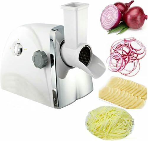 YGHBFRSZ Máquina ralladora de Queso eléctrica, máquina trituradora de Queso rotativa Comercial, rallador eléctrico para Frutas y Verduras