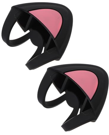 BESPORTBLE 1 Pair Black Silicone Cat Ear Headphone Decorating Accessories Compatible Gaming and Mobile Headsets Lightweight Headset Ornaments for Youth and Adults