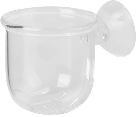 iplusmile Automatischer Fischfutterspender und Pflege von Wasserpflanzen aus Weißem Glas zur Fütterung von Fischen im Aquarium Zubehör für Aquarien