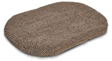 WOLTERS Cleankeeper ovale Matte Hundekissen., Größe:69 x 51 x 4.5 cm, Farbe:warm Grey