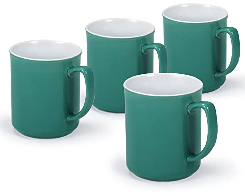 Urban Lifestyle Set di 4 tazze da tè Chelsea, tazze da tè, tazze da caffè, tazze da caffè, 300 ml (Turchese)