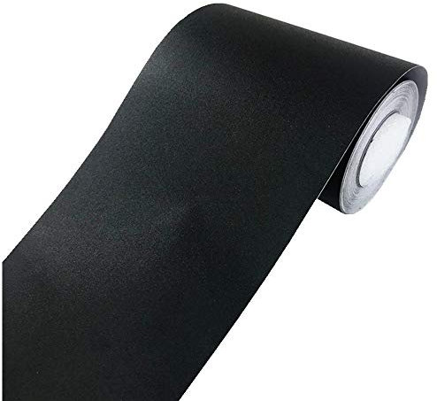 Simplemuji D Self Adhesive Black Frosted Wallpaper Border Stick Waterproof Wall Border Easy to Apply Kitchen Bathroom Tiles Sticker 10cm by 10M