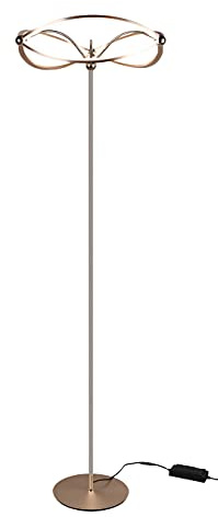 Trio Leuchten Charivari 421210108 Lampadaire LED 31 W en métal laiton mat avec variateur d'intensité