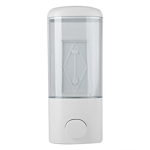 Hapivida Dispenser di Sapone Manuale a Parete Supporto Liquido per Gel Doccia da 500 ml Dispenser per Doccia Liquido lavamani per Ufficio, bagni, cucine, Hotel, bagni