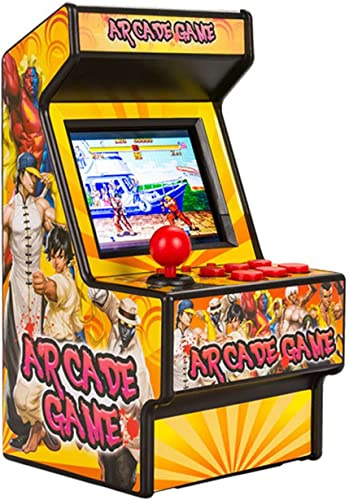 Kids Mini Arcade Game Machine, 2.8 Inches Retro 156 Classic Arcade Games Rechargeable FC Games Consoles, Support AV Output, for Children