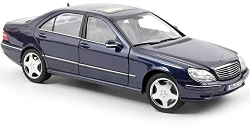 Norev kompatibel mit Mercedes S-Klasse S55 AMG W220 2000 dunkelblau metallic Modellauto 1:18