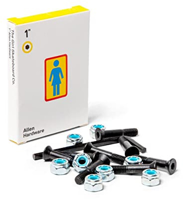 Girl Skateboards 1 Allen Longneck Mounting Hardware with Allen Key Included