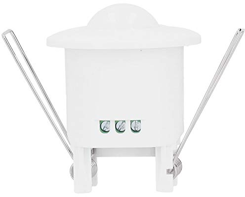 Interruttore della Luce del Rilevatore di Sensori, Interruttore del Sensore di Movimento Regolabile Automatico in Plastica con Rilevamento Omnidirezionale, per l'