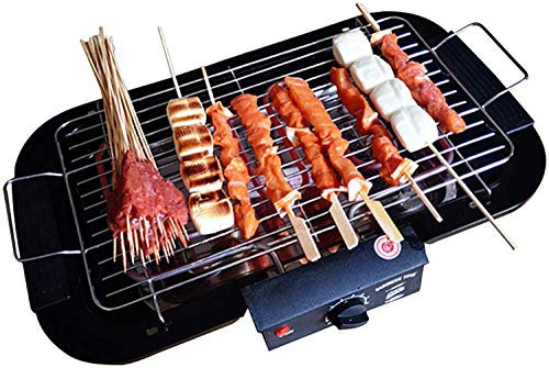 PAASHE Électricité Portable sans fumée Barbecue sans fumée Barbecue Grill Barbecue Barbecue Barbecue Bureau Tabletop Extérieur pour Picnic Garden Terrasse Camping Voyage 1800W
