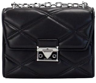 Michael Kors Serena Medium Flap Umhängetasche, Schwarz, Medium