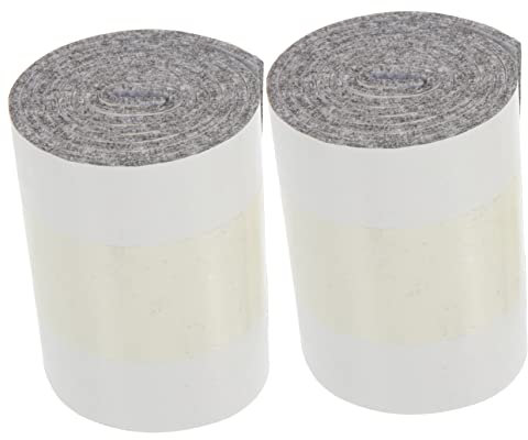 jojofuny 2 Rollen Selbstklebende Filzstreifen Filzgleiter für Möbel Filzunterlage für Möbel Möbelauflagen Möbelpads für Hartholzböden Filzband mit Selbstklebender Rückseite mit Kleber Boden