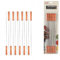 Lot de 12 Pic Piques à brochettes en Métal - 39 Cm - Manche en bois - 478