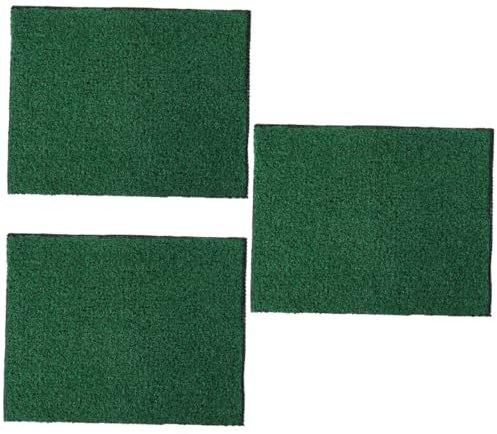 BESPORTBLE 3sheets Artificial Grass Turf Fish Tank Background Plant Mat Realistic Plants for Outdoor Garden Decor