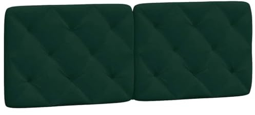vidaXL Kopfteil-Kissen Dunkelgrün 140 cm Samt