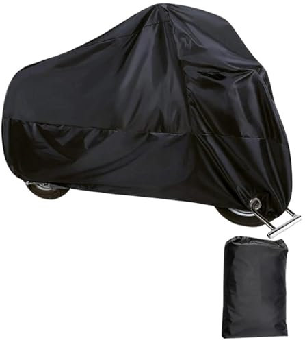 YMYGCC Funda para Moto Cubierta de Motocicleta Impermeable Lluvia y Polvo Cubierta UV Nieve Cubierta Protectora UV Interior al Aire Libre 59(XXL)