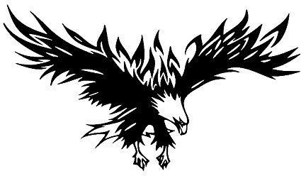 QQYDZSW Aufkleber, Embleme, Karosserie-Grafik-Kits, Adler-Autoaufkleber, 1 Packung, Schwarze Autografik-Vinylaufkleber for Auto/LKW/SUV, Motorhauben-Karosserieseitenaufkleber